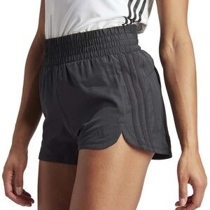 NWT adidas Women's Pacer Training 3-Stripes Woven High-Rise 3" Shorts